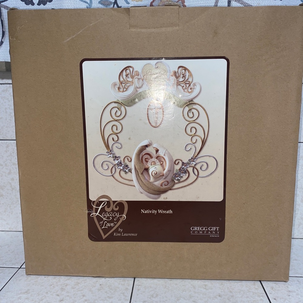 Legacy of Love Nativity wreath  by Kim Lawrence in box